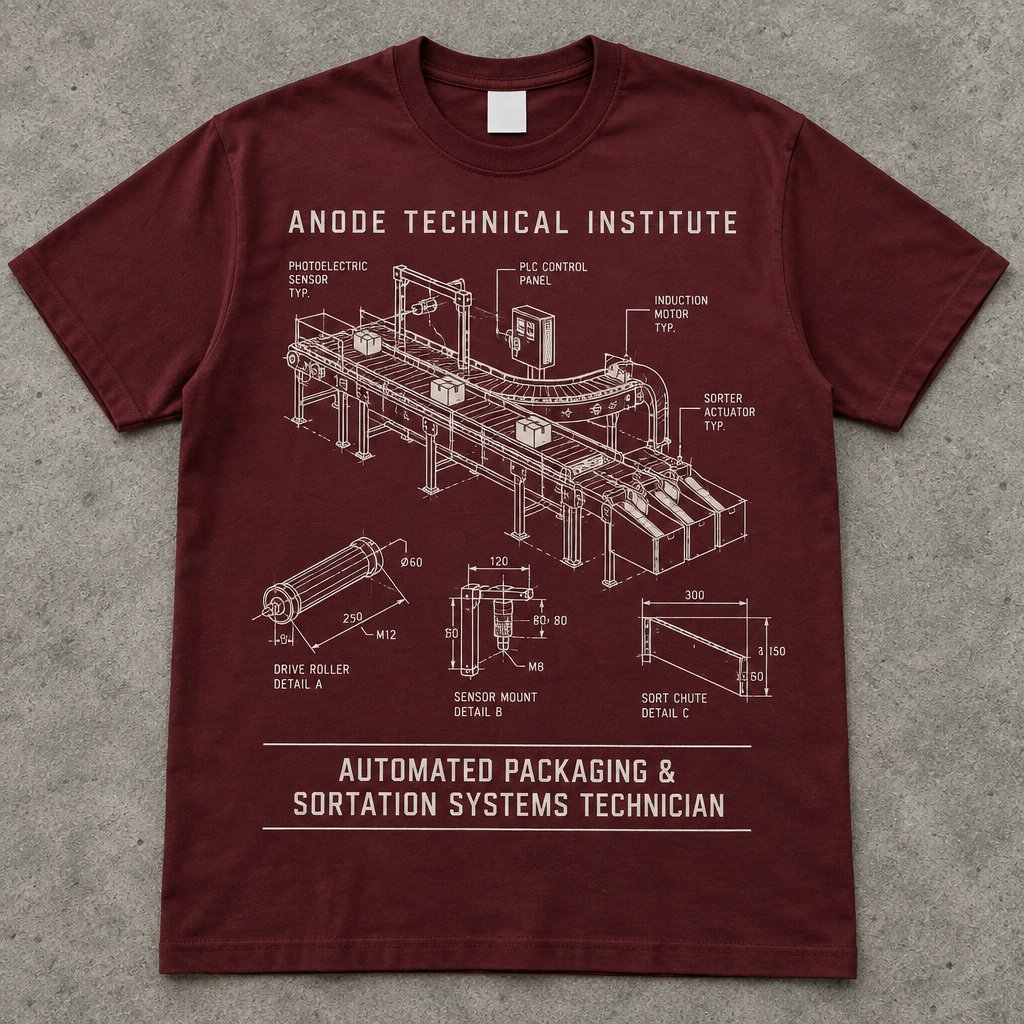 Automated Packaging & Sortation Systems Technician t-shirt