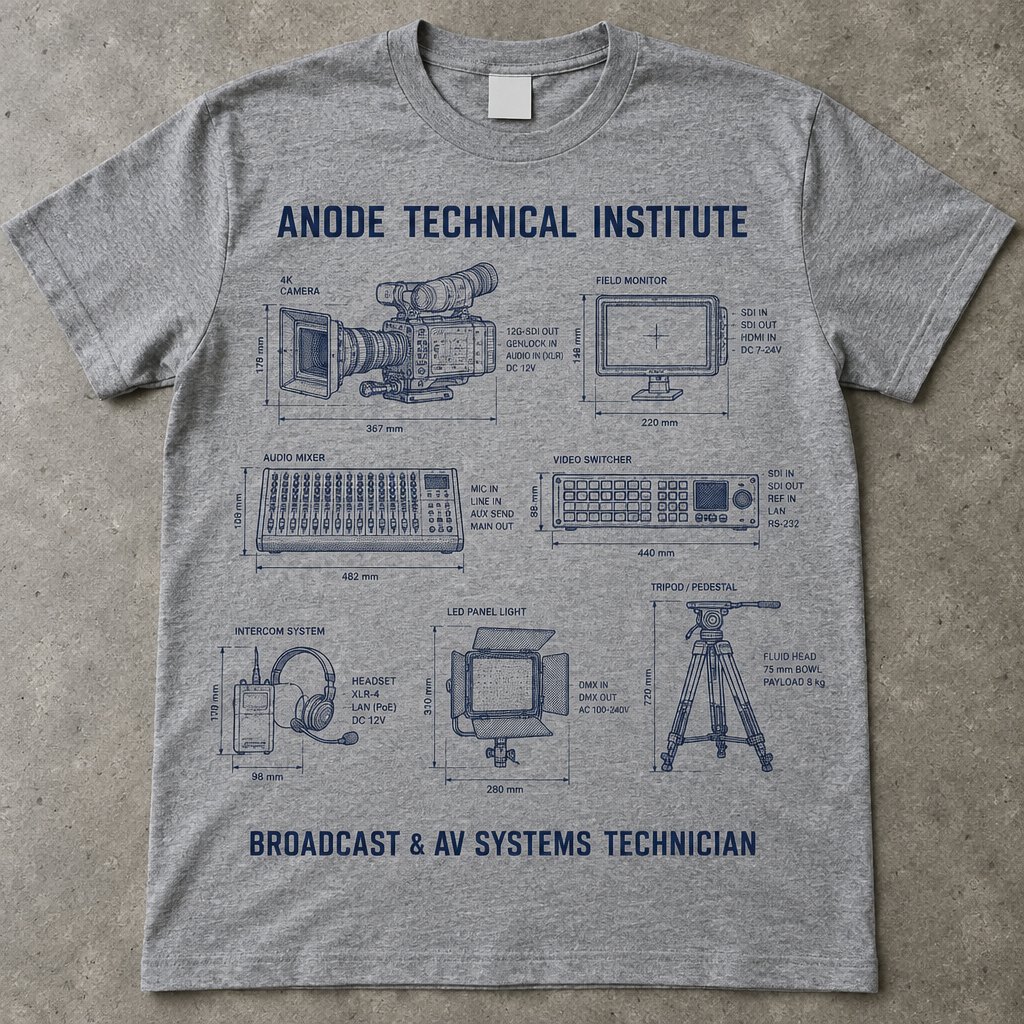 Broadcast & AV Systems Technician t-shirt