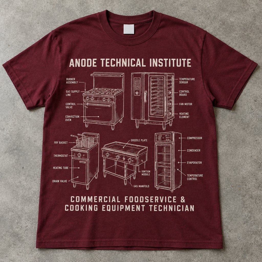 Commercial Foodservice & Cooking Equipment Technician t-shirt