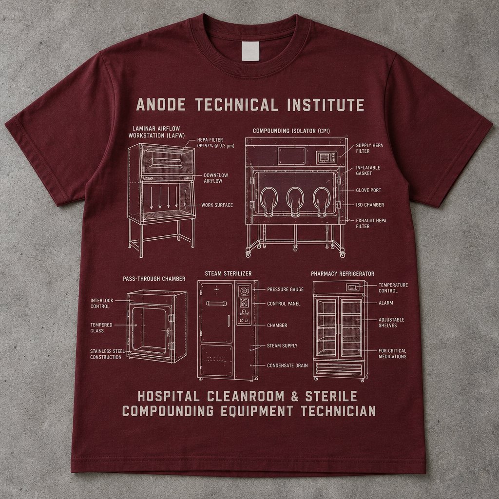 Hospital Cleanroom & Sterile Compounding Equipment Technician t-shirt