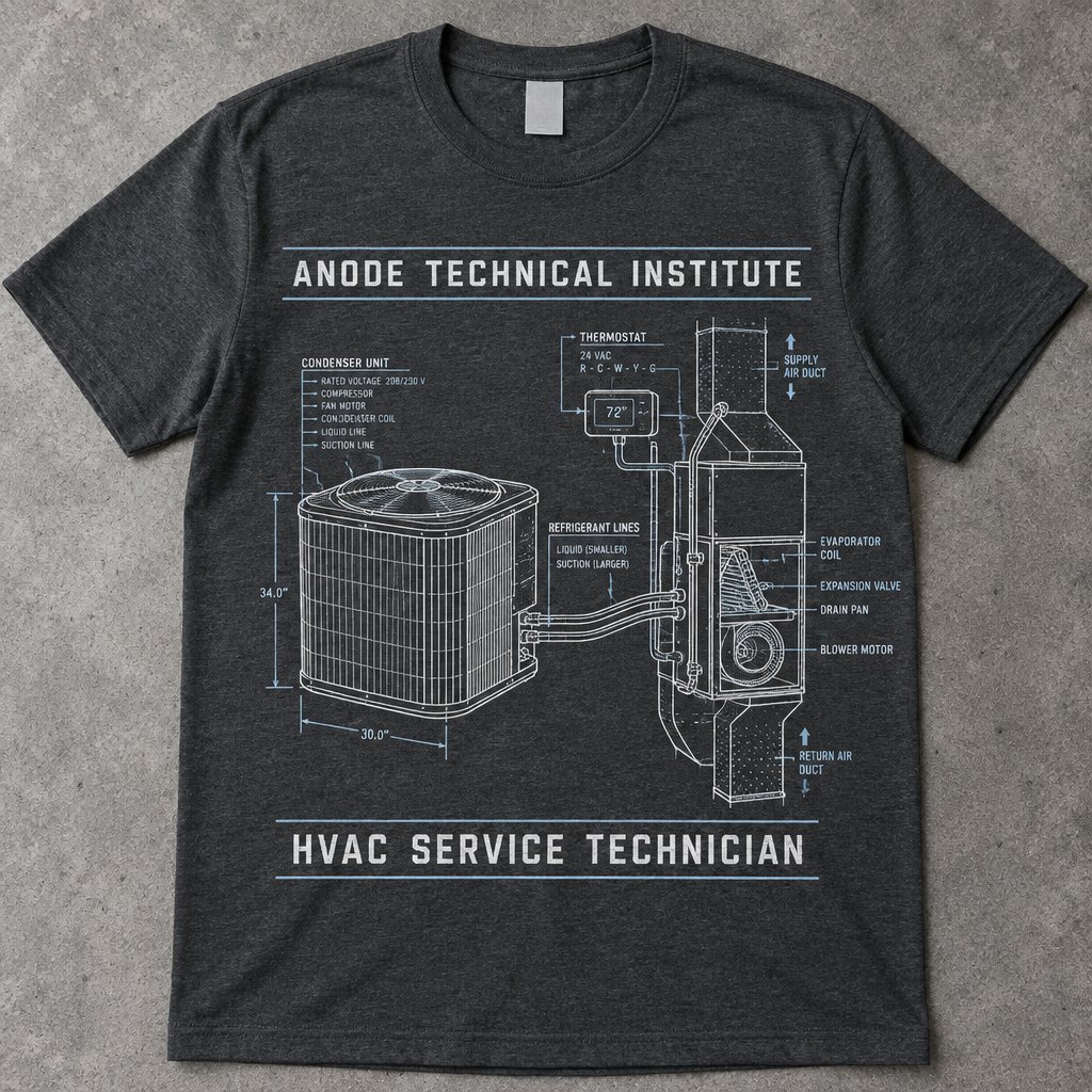 HVAC Service Technician t-shirt