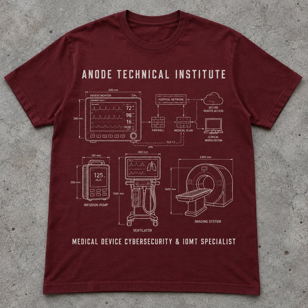 Medical Device Cybersecurity & IoMT Specialist t-shirt