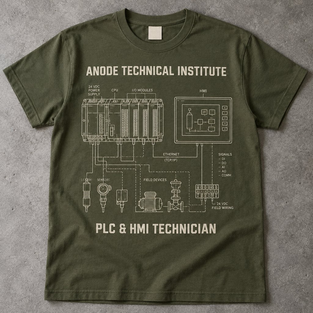 PLC & HMI Technician t-shirt