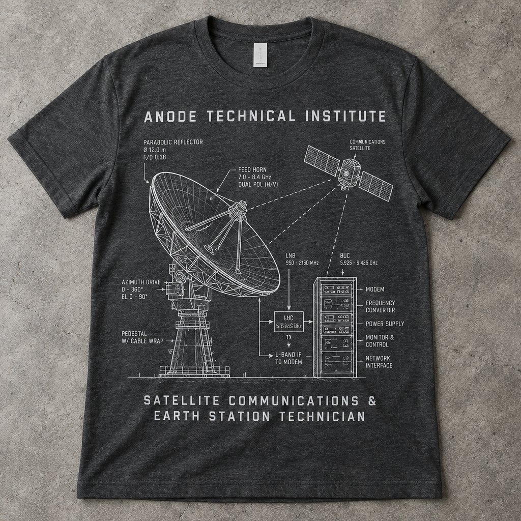 Satellite Communications & Earth Station Technician t-shirt
