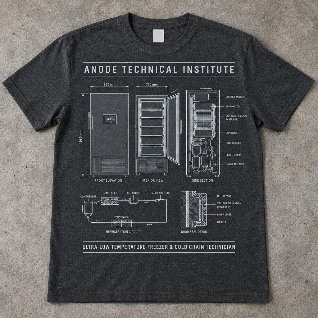 Ultra-Low Temperature Freezer & Cold Chain Technician t-shirt