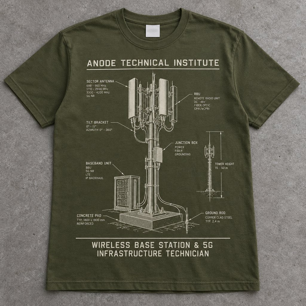 Wireless Base Station & 5G Infrastructure Technician t-shirt
